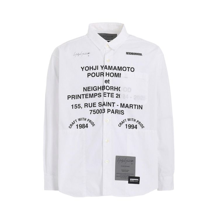 Yohji Yamamoto x Neighborhood Shirt White