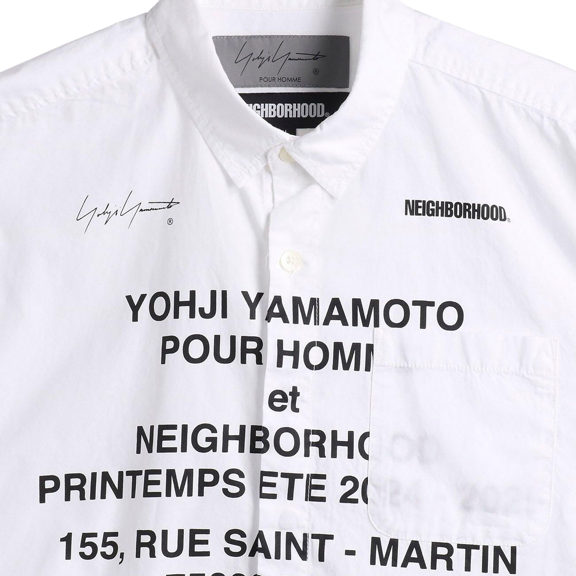 Buy Yohji Yamamoto x Neighborhood Shirt 'White' - HP B95 054 1 | GOAT