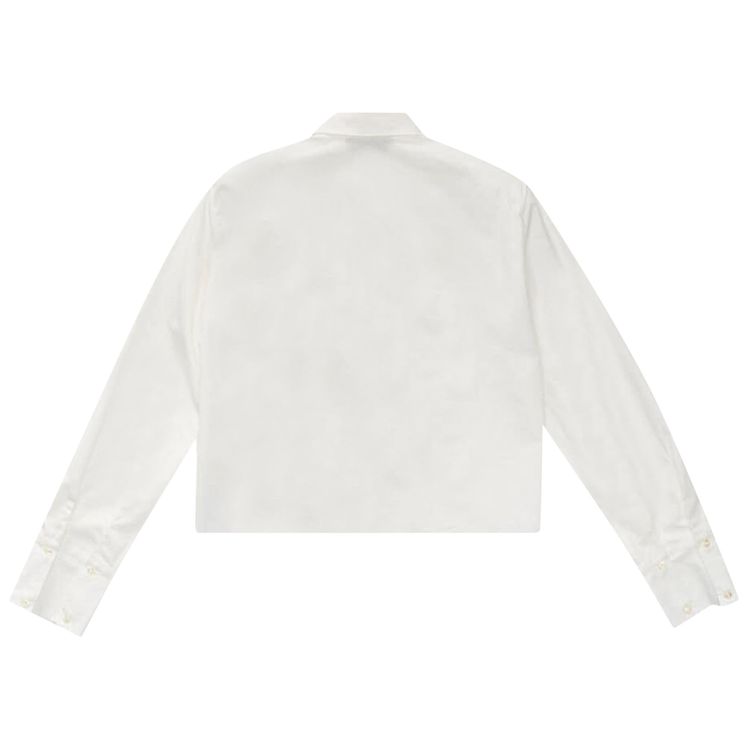 424 Cropped Long Sleeve Shirt White