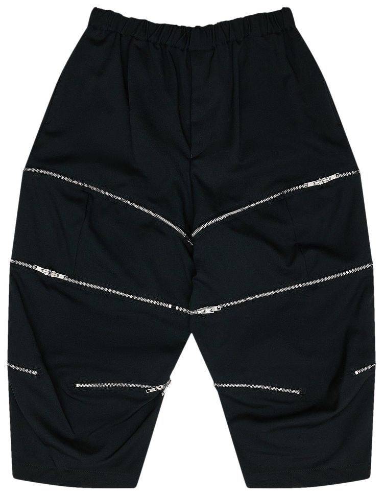 Comme des Garcons Black Detachable Panels Trousers Black