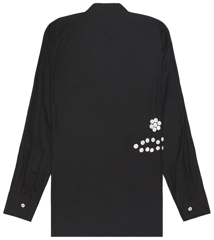 Comme des Garcons Homme Plus Button Details Long Sleeve Shirt Black