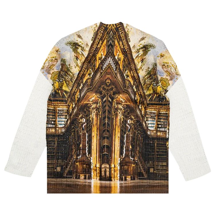 Comme des Garcons Homme Plus Printed Sweater White