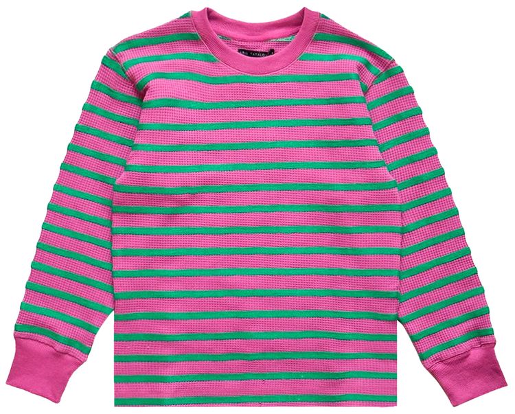 Aris Tatalovich Chain Stripe Waffle Thermal Pink