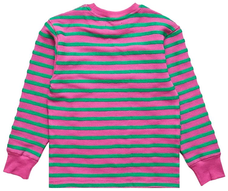 Aris Tatalovich Chain Stripe Waffle Thermal Pink