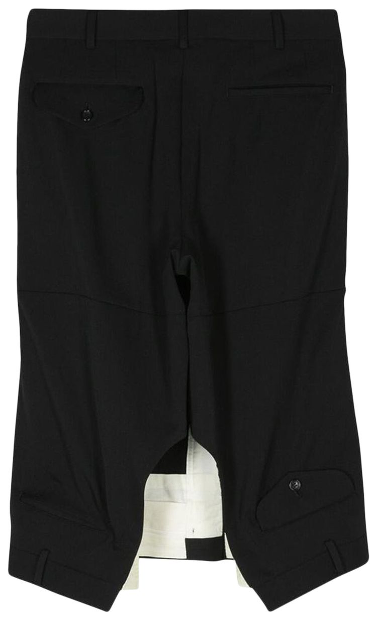 Comme des Garcons Homme Plus Upside Down Shorts Black