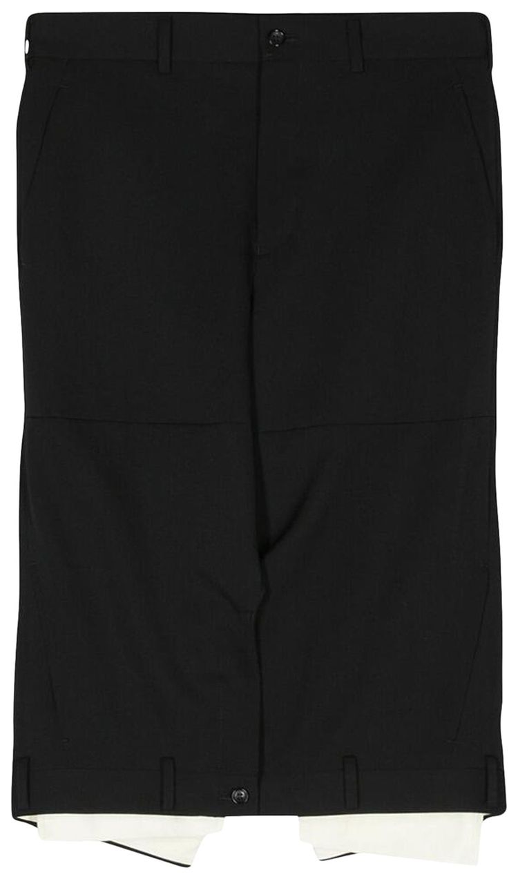 Comme des Garcons Homme Plus Upside Down Shorts Black
