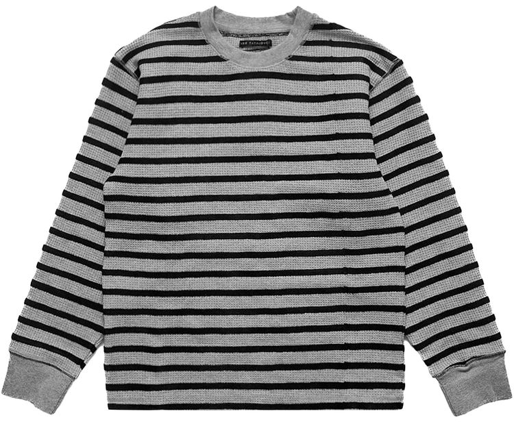 Aris Tatalovich Chain Stripe Waffle Thermal Grey