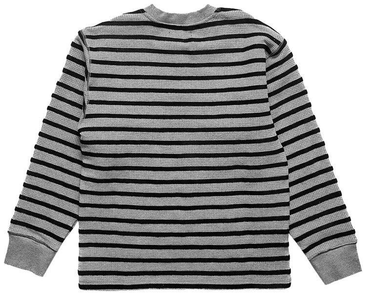 Aris Tatalovich Chain Stripe Waffle Thermal Grey