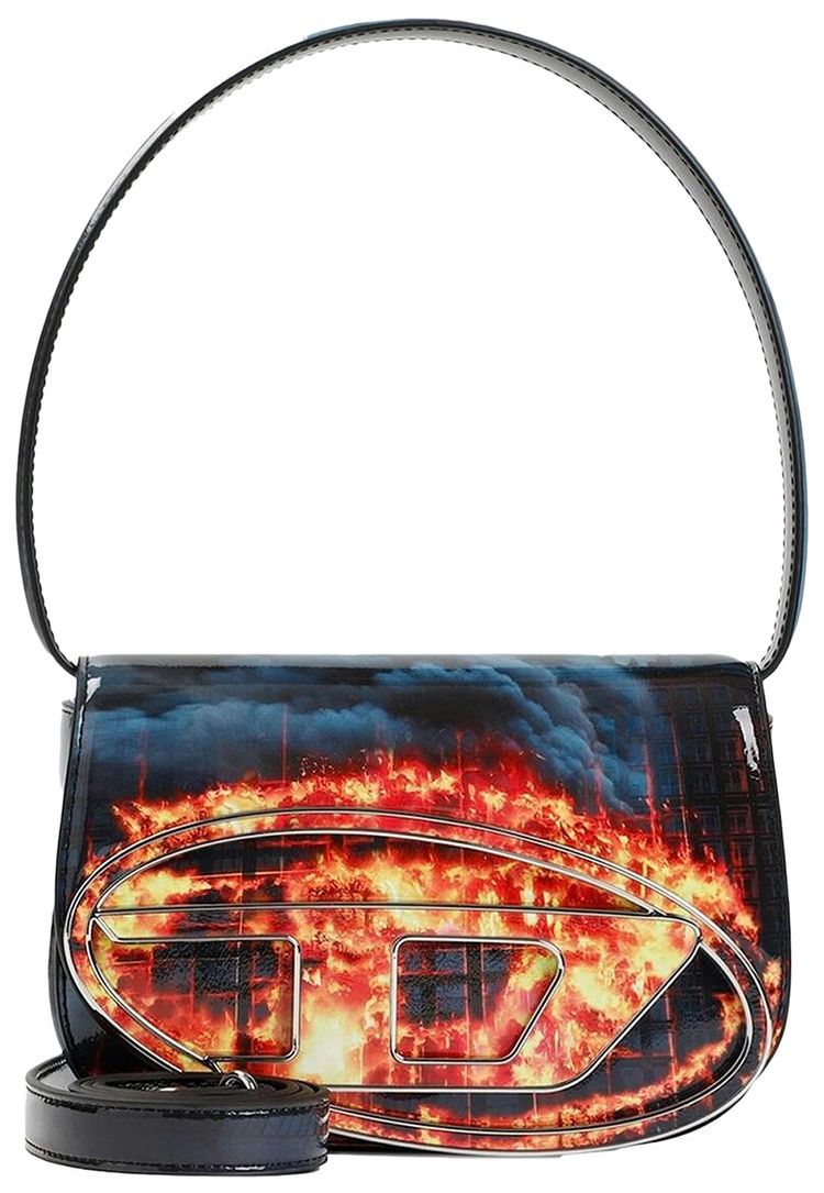 Diesel 1DR Runway Print Bag Black