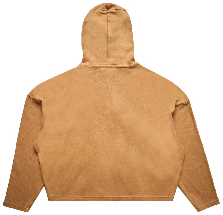 Glass Cypress Embroidered Motif Hoodie Brown