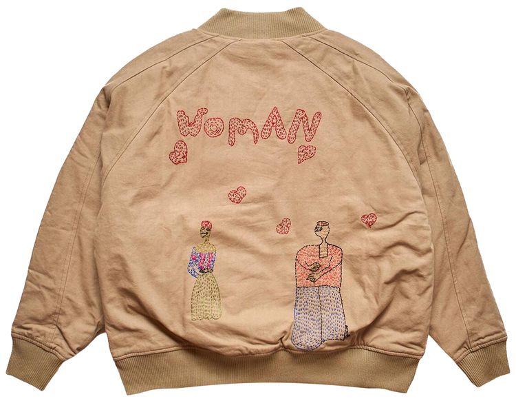 Glass Cypress Embroidered Motif Jacket Brown