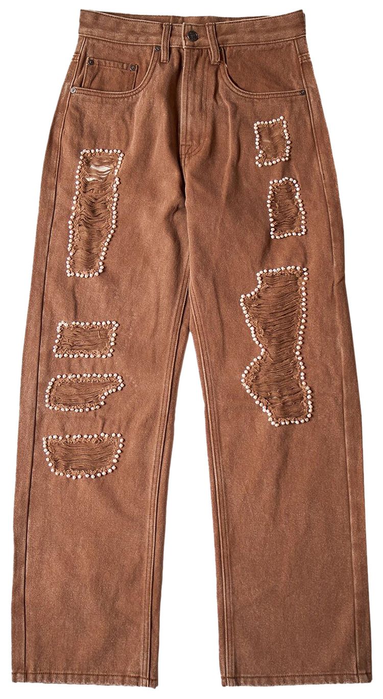 Glass Cypress Pearled Denim Brown