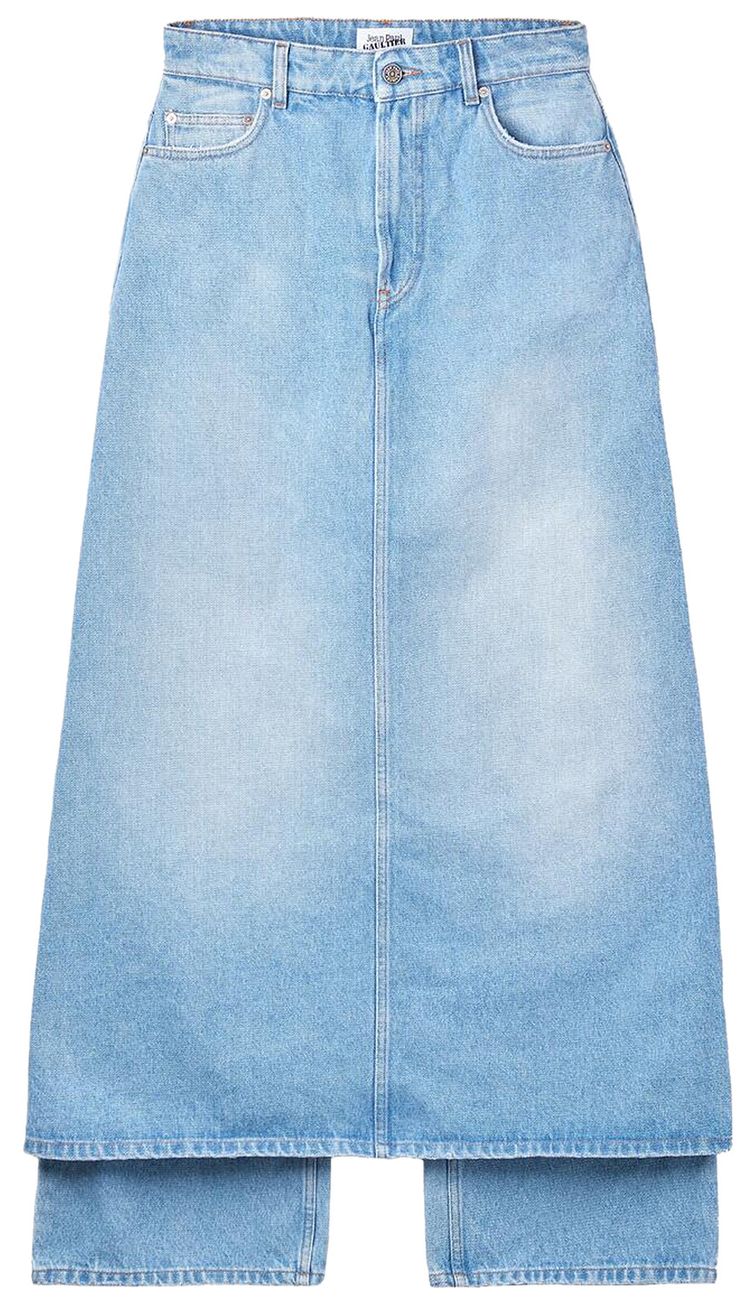 Jean Paul Gaultier Denim Pant Skirt Blue