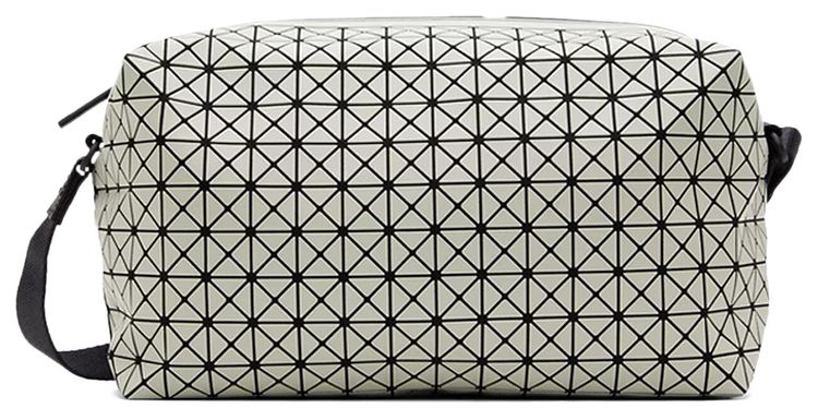 Bao Bao Issey Miyake Saddle Messenger Bag Grey