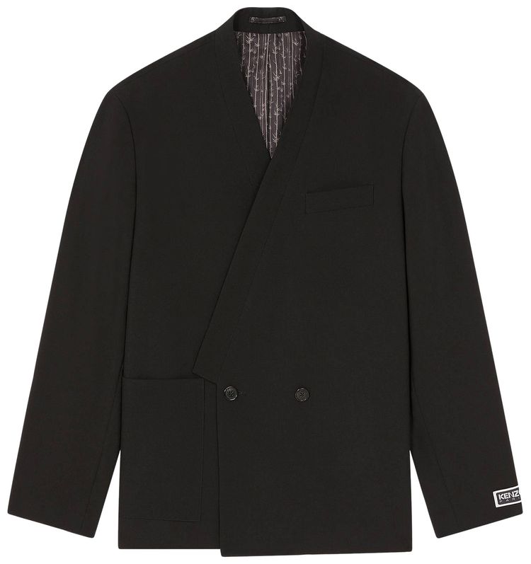 Kenzo Kimono Tailored Blazer Jacket Black