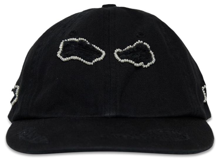 Glass Cypress Reconstructed Baseball Cap Black