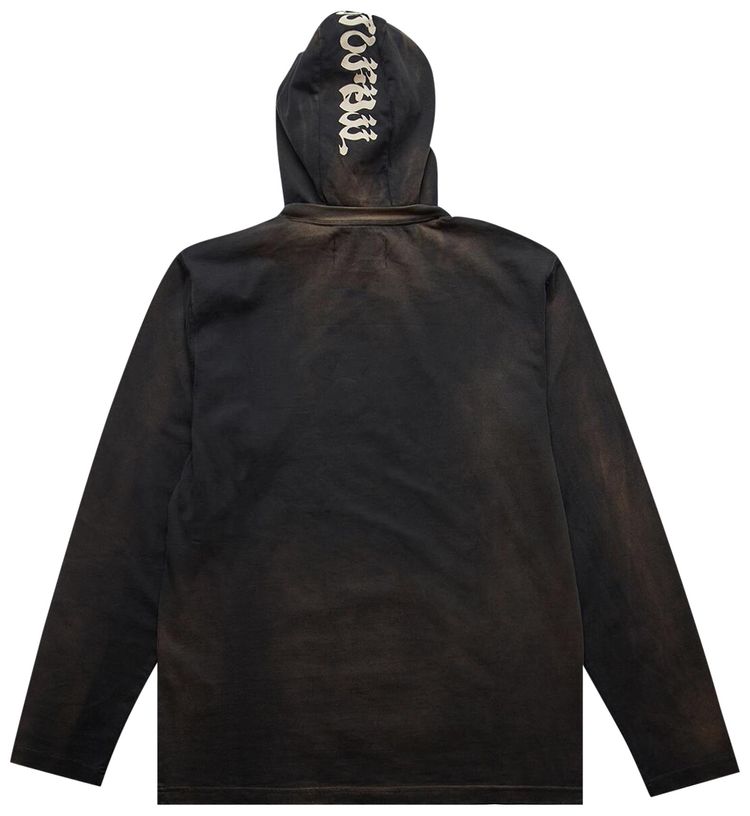 KUSIKOHC Origami Print Mask Long Sleeve T Shirt Brown