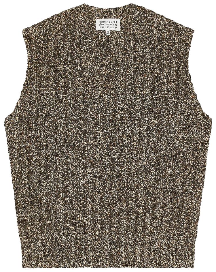 Maison Margiela V Neck Vest Brown
