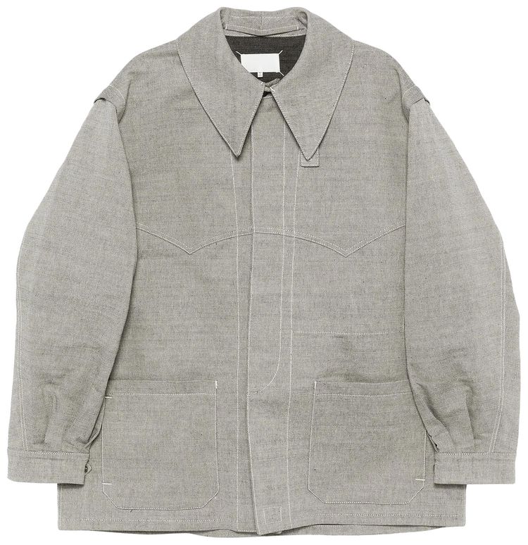 Maison Margiela Twill Oversize Jacket Grey