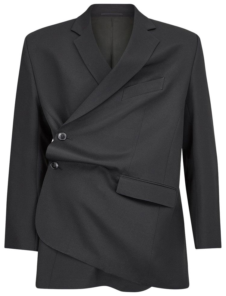 Martine Rose Oversized Wrap Blazer Black