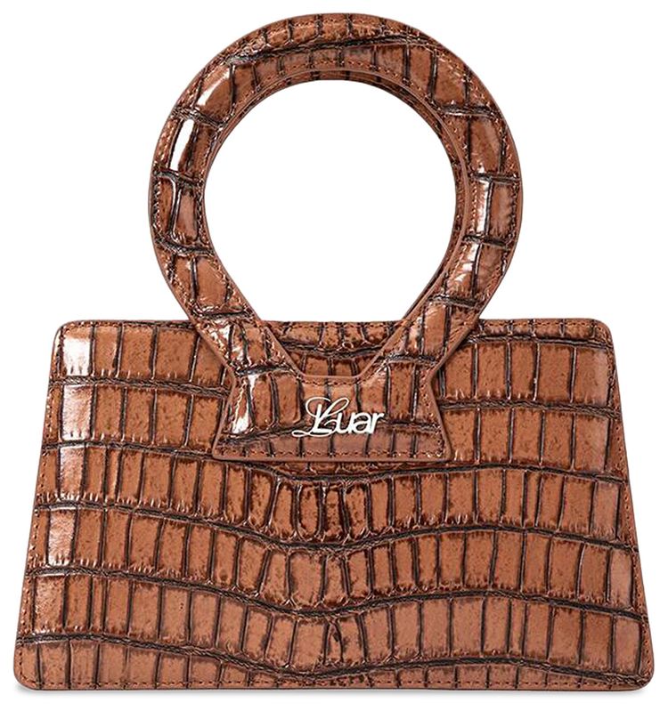 Luar Small Ana Bag Brown Croc