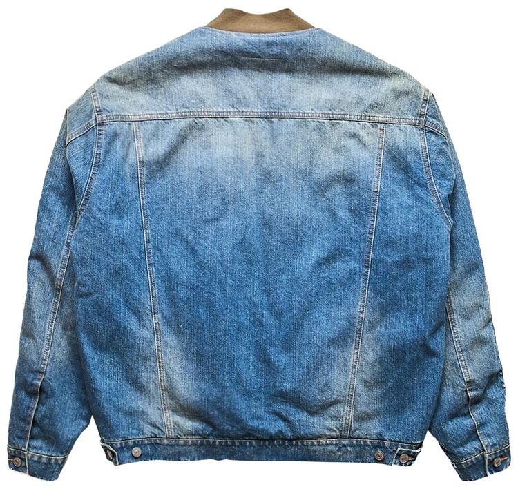 MM6 Maison Margiela Double Fabric Zip Bomber Jacket Green