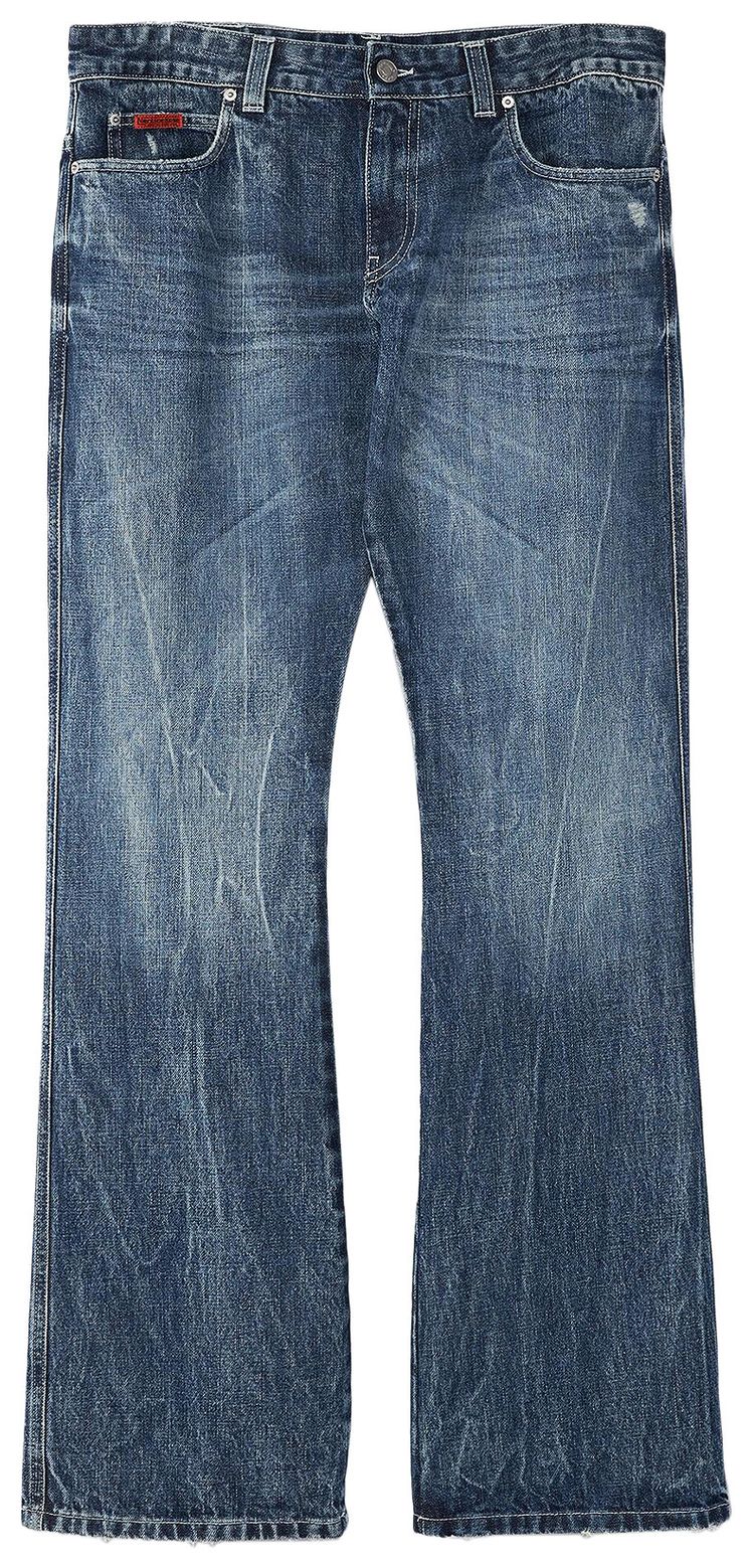 Martine Rose Low Rise Bootcut Jean Blue