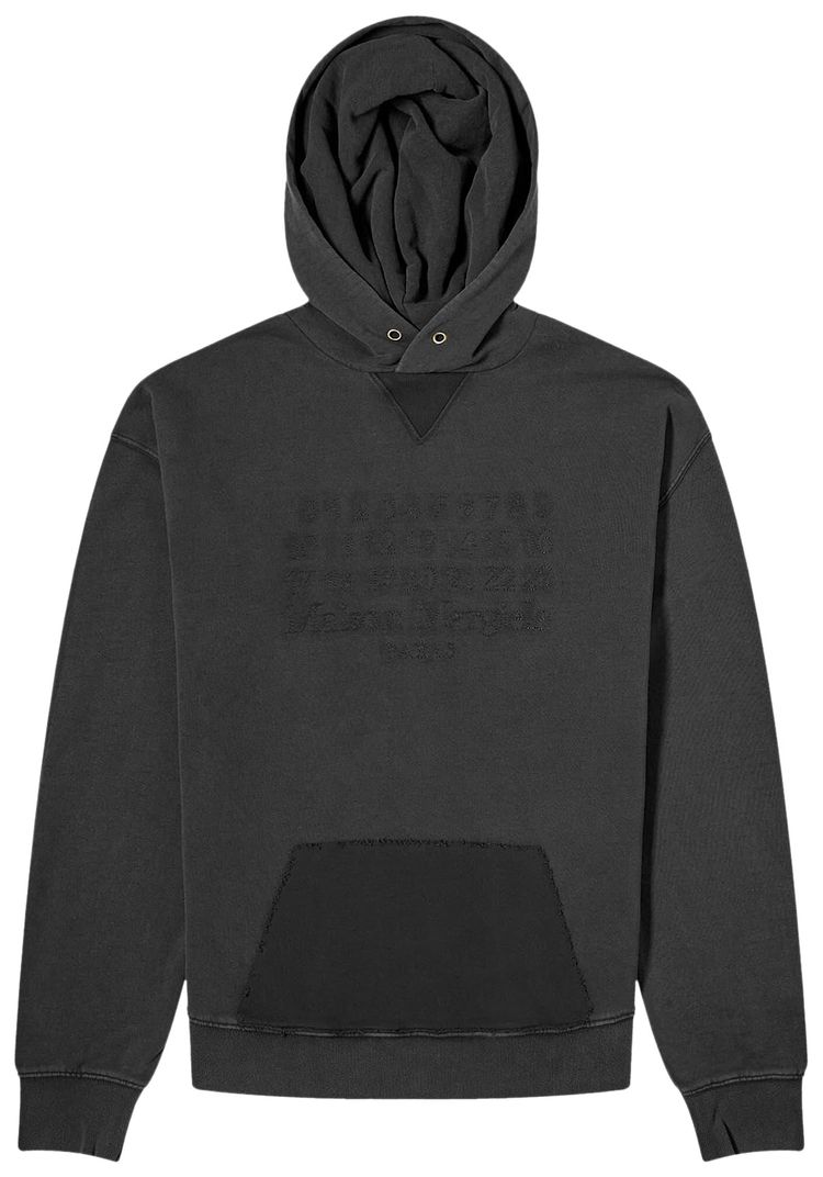 Maison Margiela Reverse Logo Hoodie Black