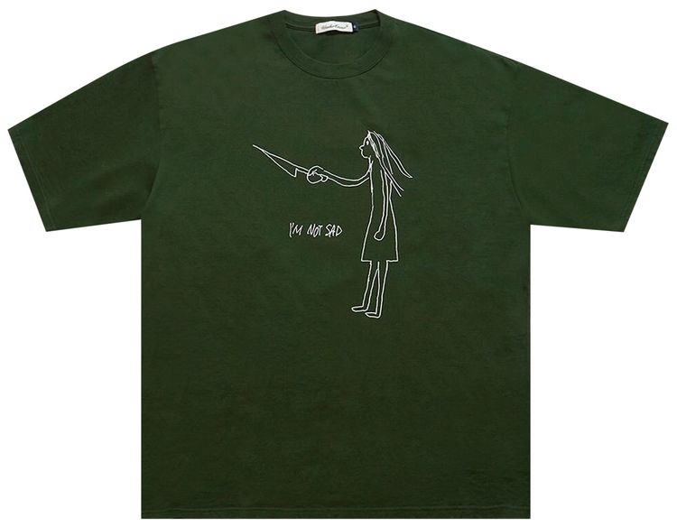 Undercover Im Not Sad Tee Khaki