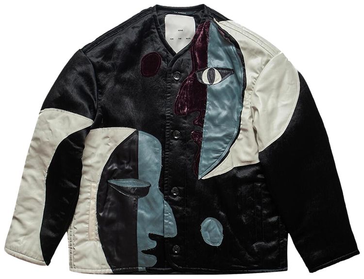 Song for the Mute Jester Oversized Liner Jacket Multicolor