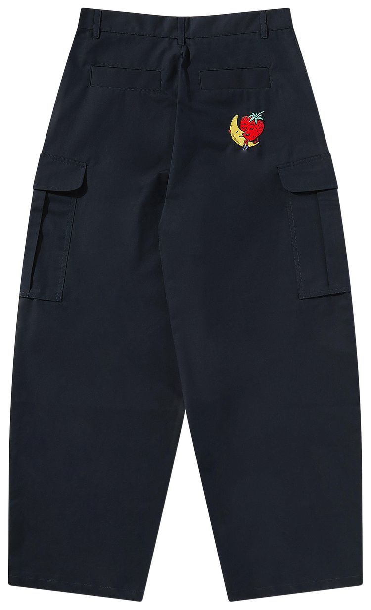Sky High Farm Workwear Perennial Logo Cargo Pants Navy