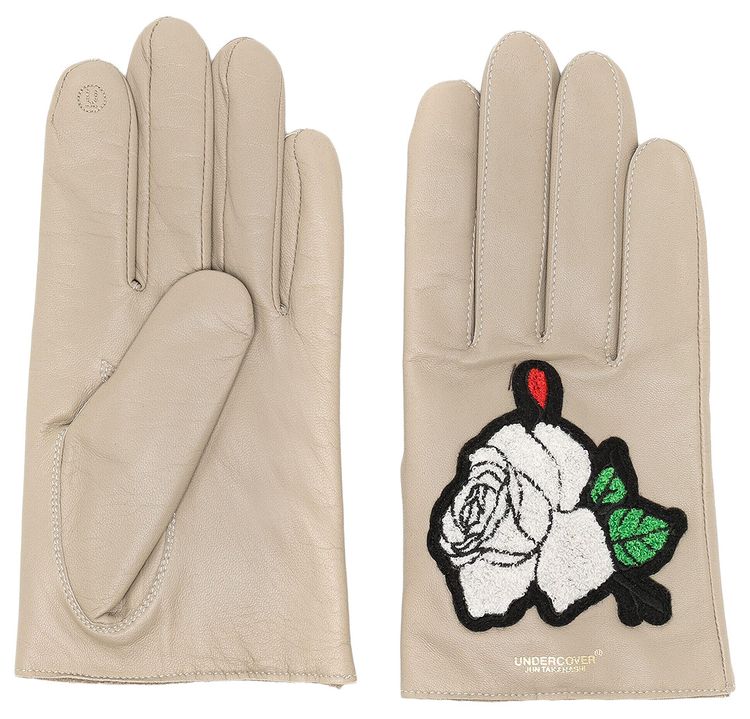 Undercover Sheepskin Gloves Beige
