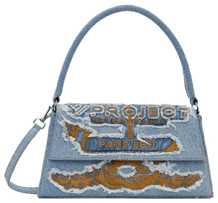 YProject Paris Best Denim Shoulder Bag Blue