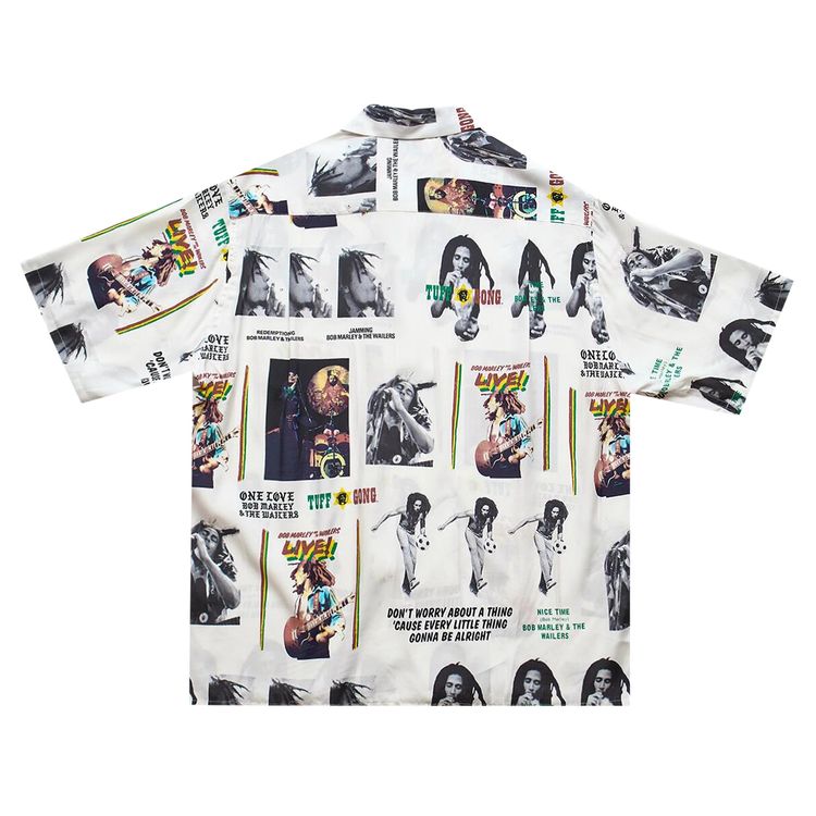Wacko Maria x Bob Marley Hawaiian Shirt White