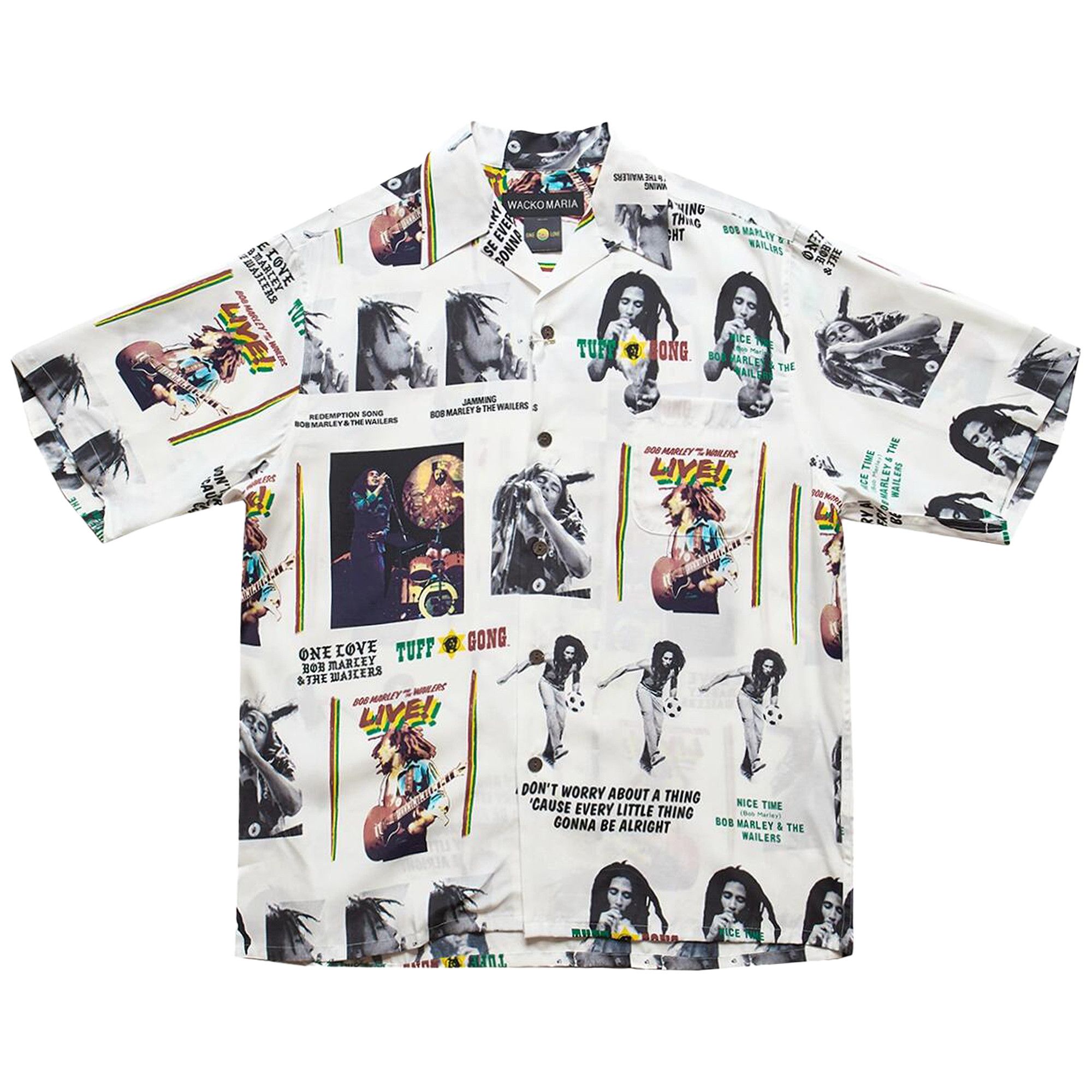 トップス WACKO MARIA BOB MARLEY / HAWAIIAN SHIRT Buy Wacko Maria x Bob Marley Hawaiian Shirt 'White