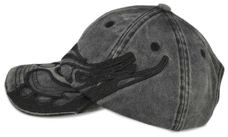 Vetements Blackout Flame Logo Cap Black