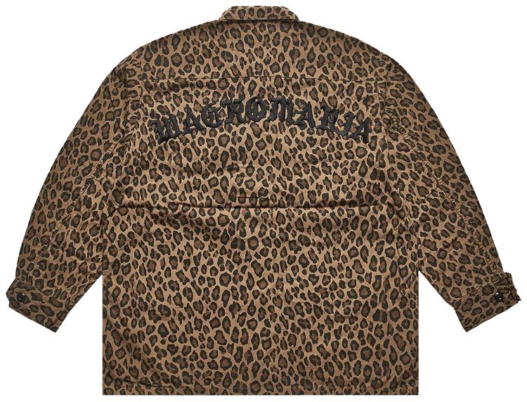 Wacko Maria Leopard Fatigue Jacket Beige