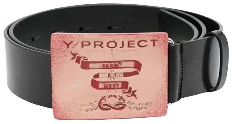 YProject Paris Best Buckle Belt Black