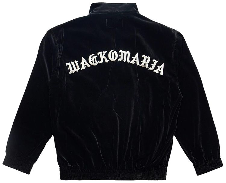 Wacko Maria Velvet Track Jacket Type 2 Black