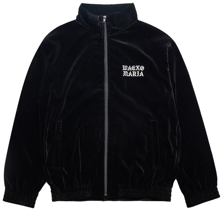 Wacko Maria Velvet Track Jacket Type 2 Black