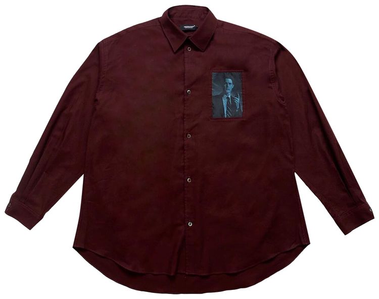 Undercover Twin Peaks Patch Shirt Bordeaux