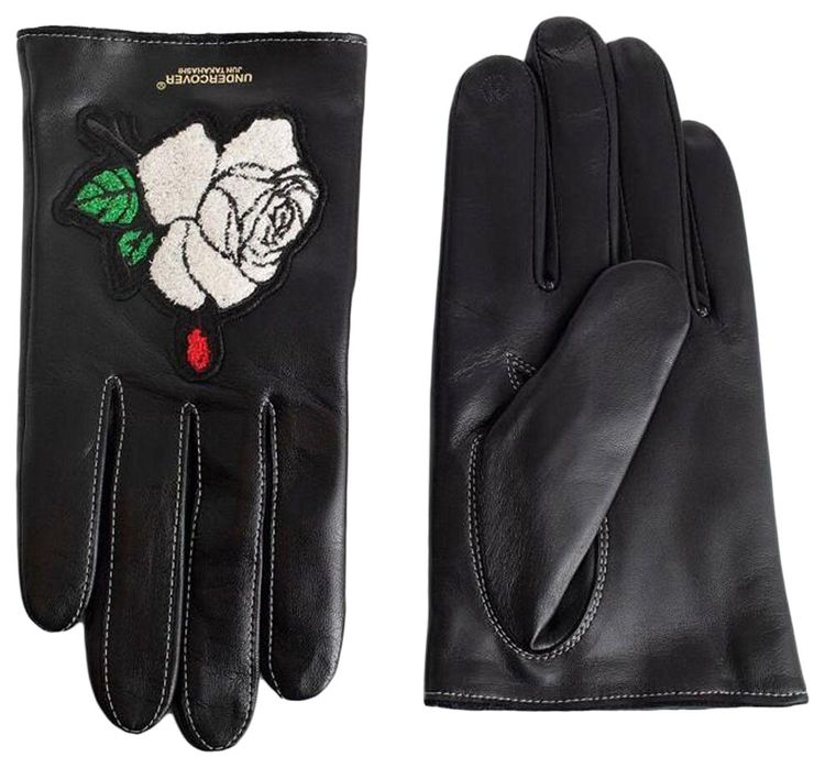 Undercover Sheepskin Gloves Black