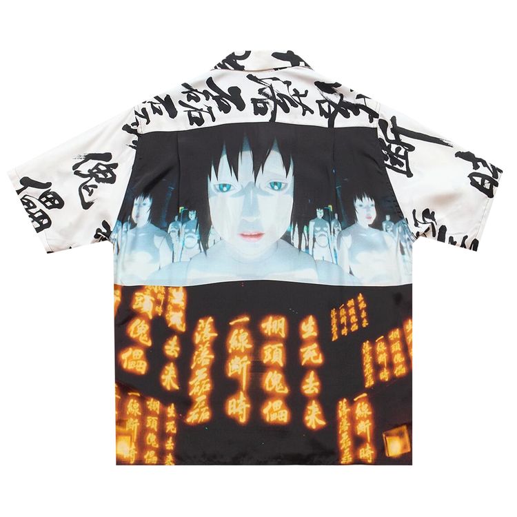 Wacko Maria x Ghost in the Shell Innocence Hawaiian Shirt Type 2 White