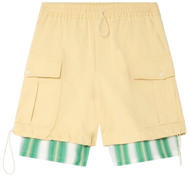 Wales Bonner Roam Cargo Shorts Yellow