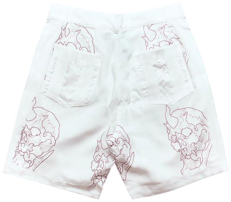 Wacko Maria x 56 Tattoo Studio Cuba Shorts White