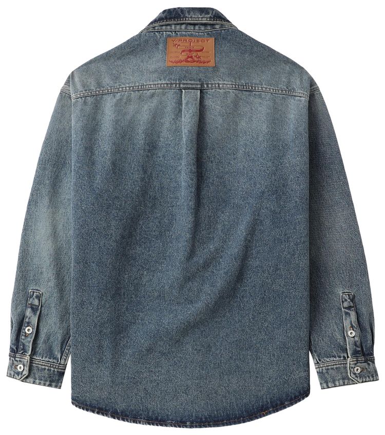 YProject Paris Best Patch Denim Shirt Blue