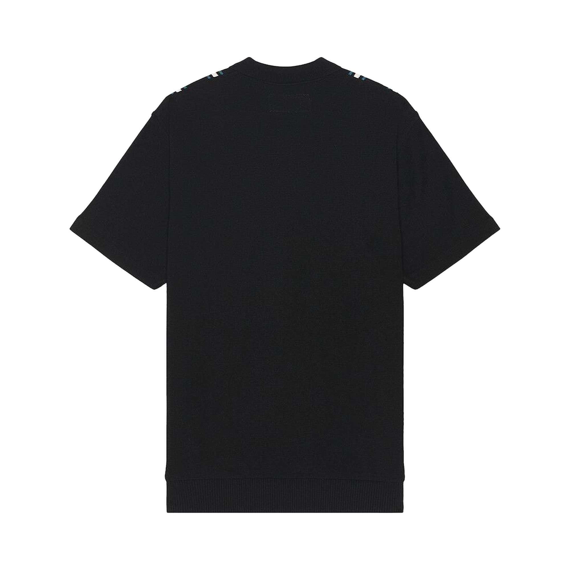 Buy Wacko Maria Striped Knit Polo Shirt 'Black' - 24SS WMK