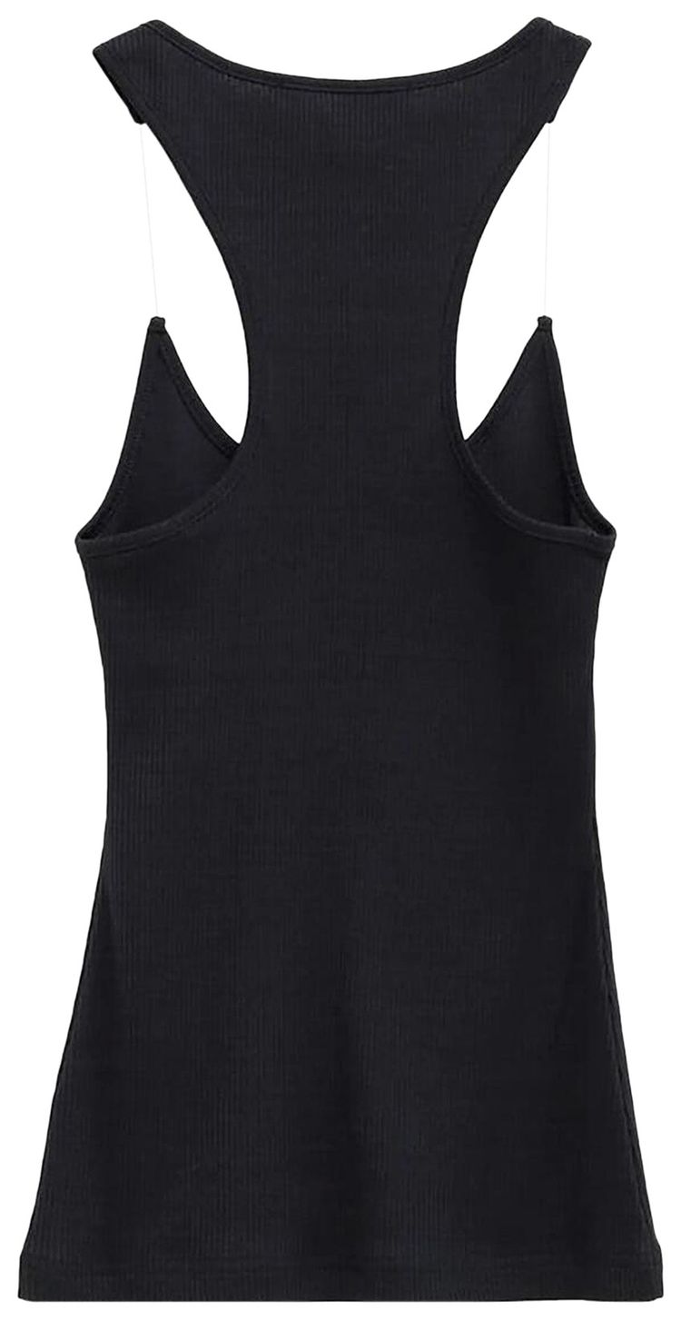 YProject Invisible Strap Tank Top Black