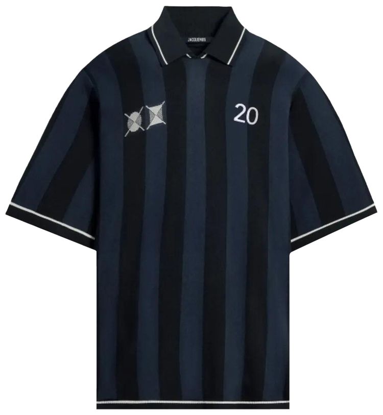 Jacquemus Jacquard Polo Shirt Dark Navy