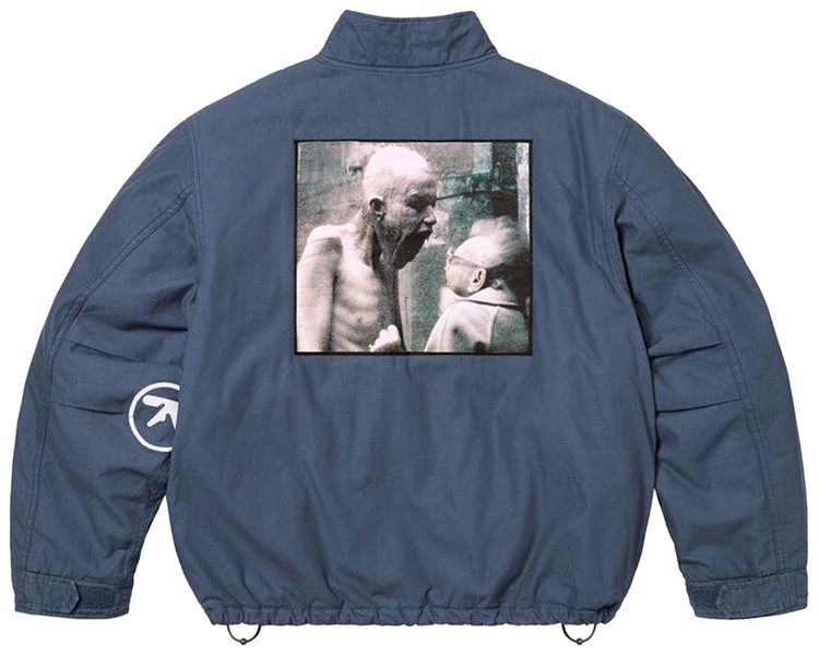Supreme x Aphex Twin Alpha Industries Cargo Jacket Navy